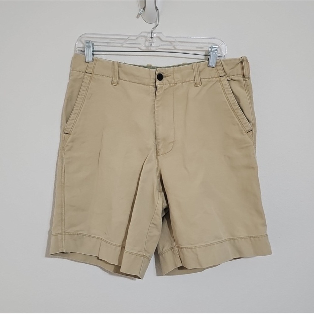 Men's Tommy Bahama Relax Linen Blend Flat Front Chino Shorts Green Size 32